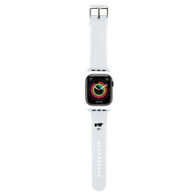 Karl Lagerfeld 3D Rubber Choupette Heads Strap for Apple Watch 38 / 40 / 41mm - White