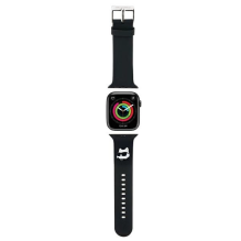 Karl Lagerfeld 3D Rubber Choupette Heads Strap for Apple Watch 38 / 40 / 41mm - Black