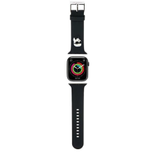 Karl Lagerfeld 3D guminis Karl galvos dirželis Apple Watch 38/40/41mm – juodas