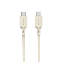 Dudao L7SCC USB-C - USB-C laidas 100W 1m - smėlio spalvos