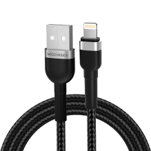 Wozinsky WNBAL1 USB-A / Lightning 2.4A laidas 1 m - juodas