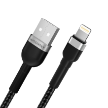 Wozinsky WNBAL1 USB-A / Lightning 2.4A laidas 1 m - juodas