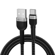 Wozinsky WNBAC1 USB-A / USB-C 2.4A laidas 1 m - juodas