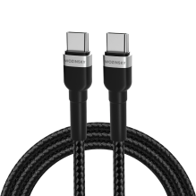 Wozinsky WNBCC1 USB-C / USB-C PD 65W laidas 1 m - juodas