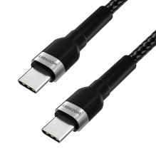 Wozinsky WNBCC1 USB-C / USB-C PD 65W cable 1 m - black