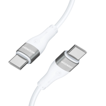 Wozinsky WSTCC1 USB-C / USB-C PD 65W cable 1 m long - white