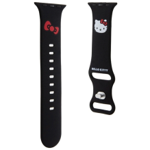 Hello Kitty Silicone Kitty Head strap for Apple Watch 38 / 40 / 41mm - black