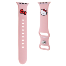 Hello Kitty silikoninis Kitty galvos dirželis skirtas Apple Watch 38/40/41mm – rožinė