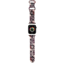 Hello Kitty Silicone Tags Graffiti dirželis Apple Watch 38/40/41mm – rožinis