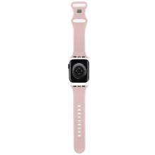 Hello Kitty Silicone Tags Graffiti dirželis Apple Watch 38/40/41mm – rožinis