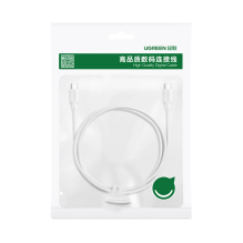 Ugreen US562 USB-C - USB-C PD QC cable 100W 480Mb / s 1m - white