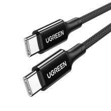 Ugreen US557 USB-C / USB-C PD laidas 100W 1m - juodas