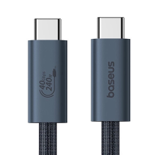 Baseus CB000068 USB-C – USB-C 240W PD 8K 60Hz kabelis 1m – juodas