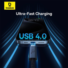 Baseus CB000068 USB-C - USB-C 240W PD 8K 60Hz Cable 1m - Black