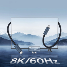 Baseus CB000068 USB-C – USB-C 240W PD 8K 60Hz kabelis 1m – juodas