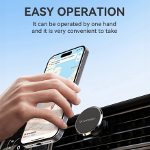 Wozinsky WUMKO magnetic phone holder for car air vent - black