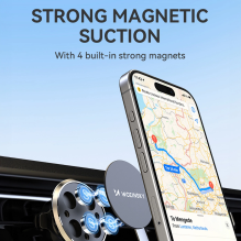 Wozinsky WUMKO magnetic phone holder for car air vent - black