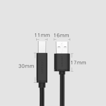 Ugreen US122 USB-B USB-A 2.0 printer cable 15m - black