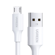 Ugreen US289 60140 micro USB / USB-A laidas 0,5 m - baltas