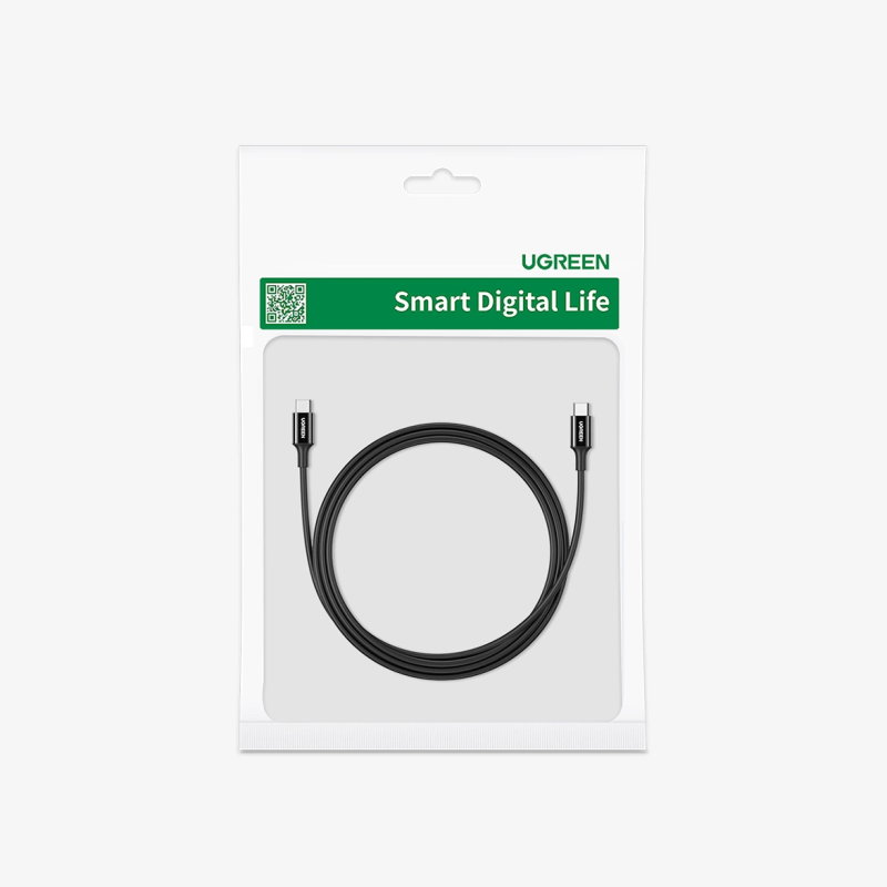 Ugreen US300 USB-C / USB-C laidas 480Mb / s 5A 1m - juodas