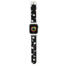 Hello Kitty Heads &amp; Bows Pattern Strap for Apple Watch 38 / 40 / 41mm - Black