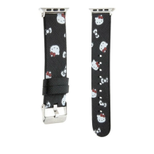 Hello Kitty Heads &amp; Bows Pattern Strap for Apple Watch 38 / 40 / 41mm - Black