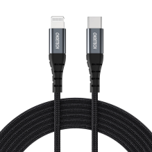 Choetech IP0039 USB-C / Lightning MFi laidas, 1,2 m ilgio - juodas