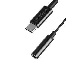 Choetech AUX003 USB-C / DC 3,5 mm garso adapteris - juodas