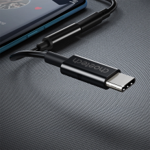 Choetech AUX003 USB-C / DC 3,5 mm garso adapteris - juodas