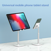 Choetech H035 aluminum stand for a phone or tablet with adjustment - white and silver