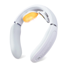 SKG 4356E neck massager with electrostimulation and compress - white