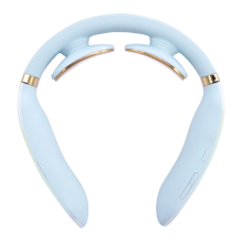 SKG K6E neck massager, electrostimulator with compress - blue