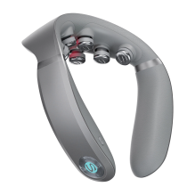 SKG G7 Pro-E neck massager with red light therapy and compress - gray