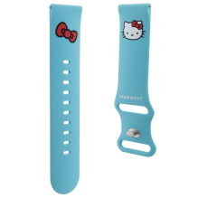 Hello Kitty Silicone Kitty Head strap universal 22mm - blue