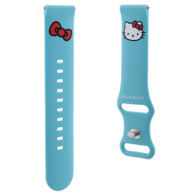 Hello Kitty Silicone Kitty Head strap universal 20mm - blue