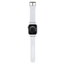 Karl Lagerfeld 3D Rubber Karl&amp;Choupette Heads strap for Apple Watch 38 / 40 / 41mm - white