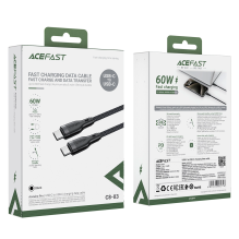 Acefast C8-03 USB-C / USB-C 60W 3A cable - black