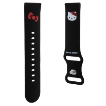 Hello Kitty Silicone Kitty Head strap universal 22mm - black