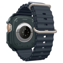 „Spigen Rugged Armor“ dėklas, skirtas „Apple Watch Ultra 1/2“ (49 mm) – tamsiai žalias