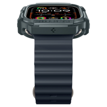 „Spigen Rugged Armor“ dėklas, skirtas „Apple Watch Ultra 1/2“ (49 mm) – tamsiai žalias