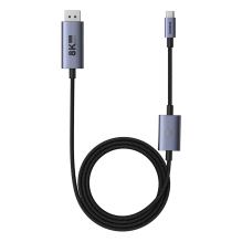 „Baseus“ didelės raiškos serija BS-OH139 USB-C / DP 8K PD 100W 1,5 m kabelis – juodas