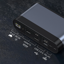  RETURNED ITEM Baseus multifunctional HUB 3x USB 3.2 Gen 1 / 2x USB 2.0 / 2x USB Type C / SD and micro SD card reader / 