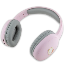 Hello Kitty Metal Logo Bluetooth on-ear headphones - pink