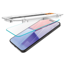 GRĄŽINAMAS PREKĖS GRŪDINTAS STIKLAS Spigen GLAS.TR &quot;EZ FIT&quot; 2 PAKUOTĖS IPHONE 15 PRO MAX CLEAR