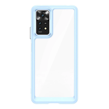 Outer Space Case for Xiaomi Poco M4 Pro, cover with a flexible frame, blue