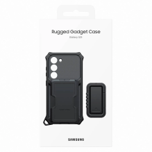  RETURNED ITEM Samsung Rugged Gadget Case for Samsung Galaxy S23 Rugged Cover Ring Holder Stand gray (EF-RS911CBEGWW)