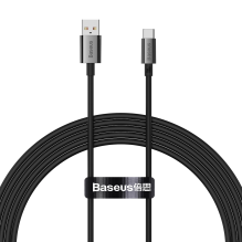 „Baseus Superior“ serijos USB-A / USB-C 100 W laidas, skirtas Huawei / Honor 1,5 m – juodas