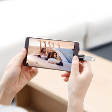 Baseus Mini Micro USB į USB-C adapteris – juodas