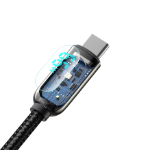 Baseus Display Fast Charging Data USB-A / USB-C 66W 1 m cable - black