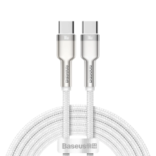 Baseus Cafule Series Metal Data USB-C / USB-C PD QC SCP 100W 5A 1 m cable - white